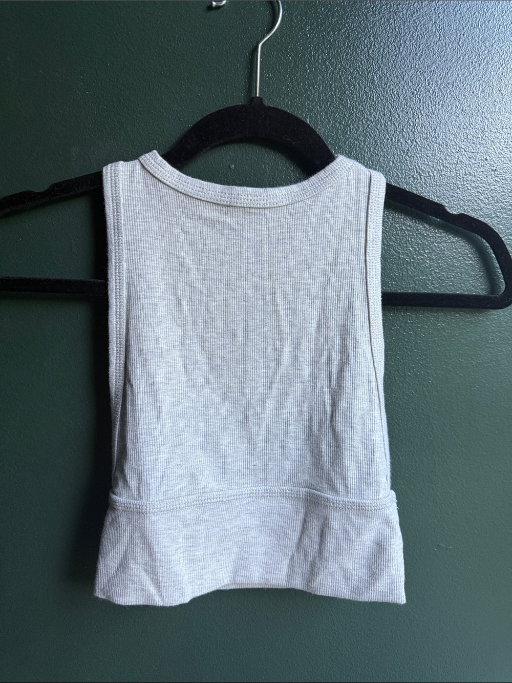 Joah Brown Light Gray Ribbed Racerback Tank